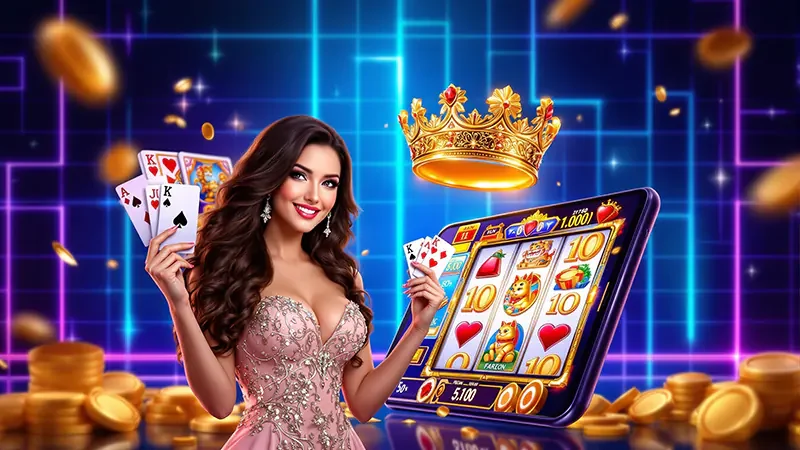 รีลเกมสล็อตพร้อมสัญลักษณ์พิเศษบนหน้าจอเกม